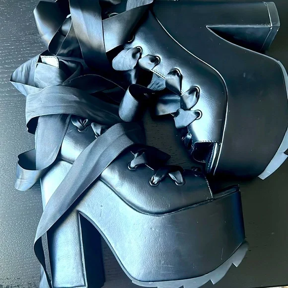 Dolls Kill Shoes Dolls Kill X Yru Ballerina Bae Black Size